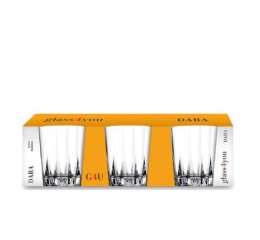 CONJ.DE COPOS DARA BAIXO 300ML C/3 P&Ccedil;S A86888